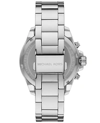 Michael Kors Women's Wren Chronograph Silver-Tone Stainless Steel Watch 42mm