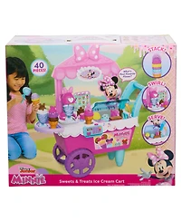 Disney Junior Minnie Mouse Sweets & Treats Rolling Ice Cream Cart with Accessories