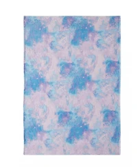 Kate Aurora Tie Dyed Pink & Blue Ultra Soft & Plush Oversized Throw Blanket - 50 in. W x 70 in. L