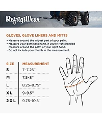 RefrigiWear Men's Insulated Abrasion Safety Gloves - Warm, Durable, High Dexterity Work for Extreme Cold
