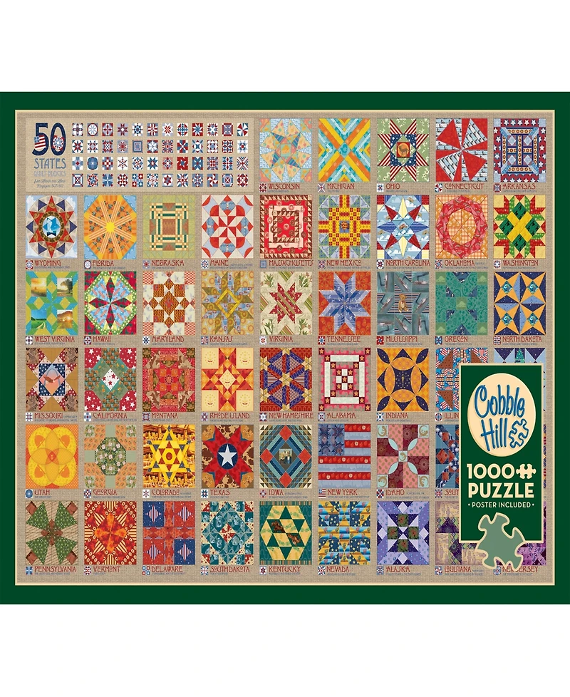Cobble Hill- 50 States Quilt Blocks Puzzle