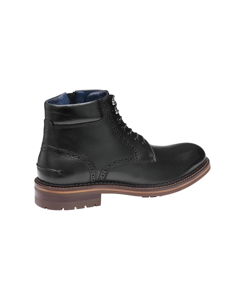 Johnston & Murphy Men's Connelly Leather Plain Toe Boots