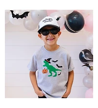 Sweet Wink Toddler Boys Trick Rawr Treat Halloween Short Sleeve T-Shirt