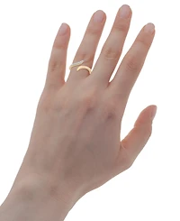 Wrapped Diamond Bypass Ring (1/10 ct. t.w.) in 10k Gold, Created for Macy's