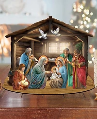 Designocracy Nativity Scene Village 12" Christmas Nativity Mantel Decor G. DeBrekht
