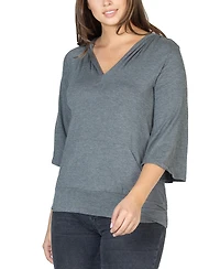 24seven Comfort Apparel Women's Oversized Hoodie Top