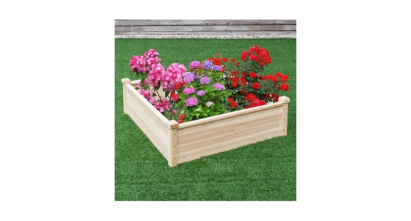 Wooden Square Garden Vegetable Flower Bed