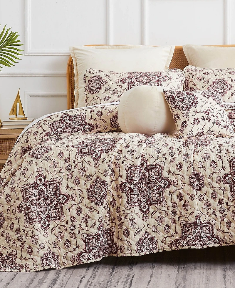 Southshore Fine Linens Persia 7 Piece Quilt Set, Full/Queen
