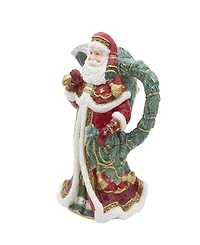 Fitz and Floyd Noel Holiday Santa Pitcher, 12.5-in