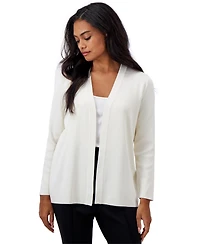 Ak Anne Klein Petite Newport Open-Front Cardigan Sweater