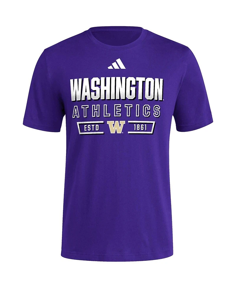 Men's adidas Purple Washington Huskies Head of Class Fresh T-shirt