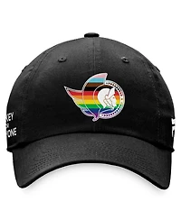 Men's Fanatics Black Ottawa Senators Team Logo Pride Adjustable Hat