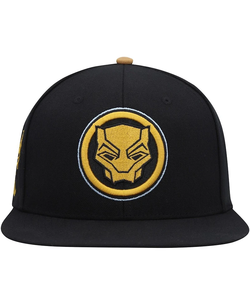 Men's Marvel Black Black Panther Snapback Hat
