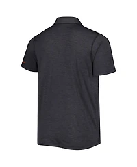 Men's Columbia Black Oregon State Beavers Tech Trail Omni-Shade Polo Shirt