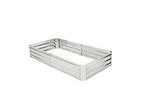 Metal Galvanized Raised Garden Bed with Open-Ended Base