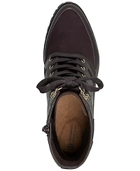 Giani Bernini Women's Keegann Memory Foam Lace Up Lug Sole Booties, Created for Macy's