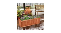 Wooden Decorative Planter Box for Garden Yard and Window