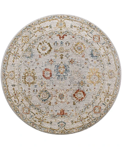 Livabliss Reina Ren-2307 6'7" x 6'7" Round Area Rug