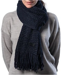 Mio Marino Women Wide Knit Ribbed Scarf