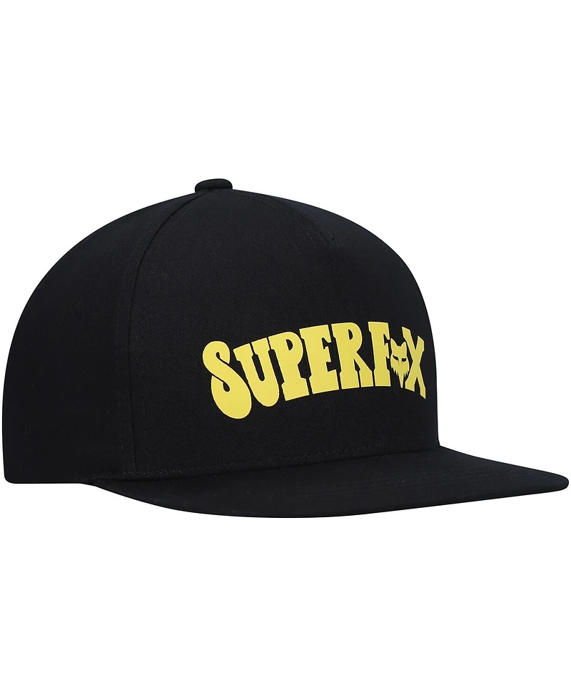 Big Boys and Girls Fox Black Super Trik Snapback Hat
