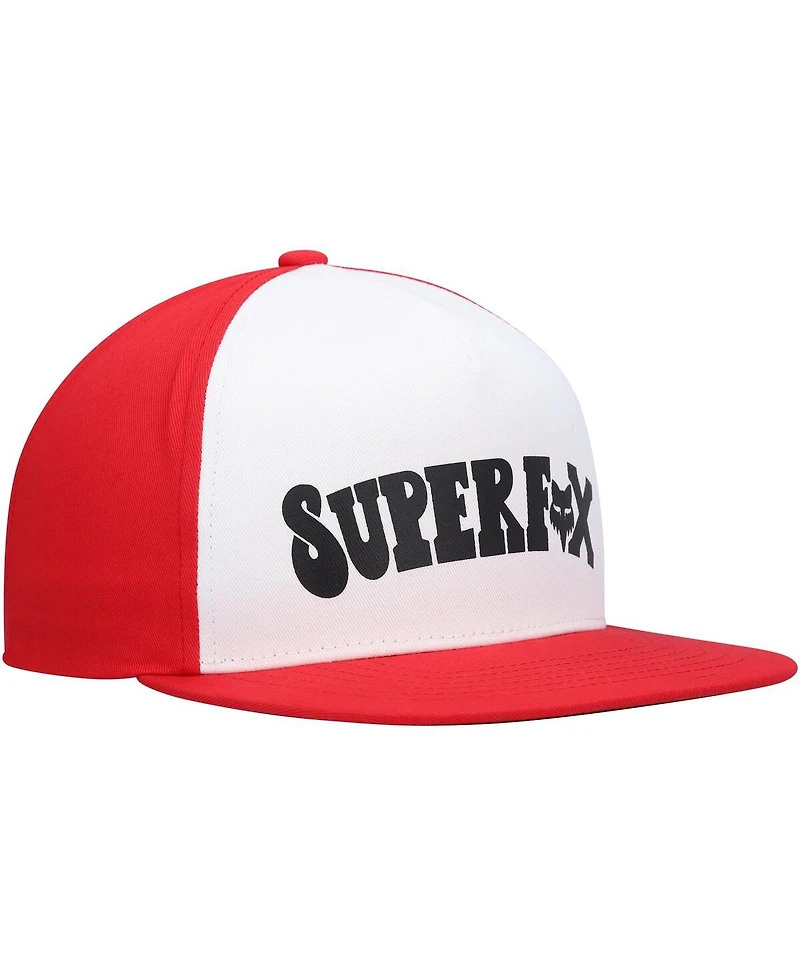Men's White Fox Super Trik Snapback Hat