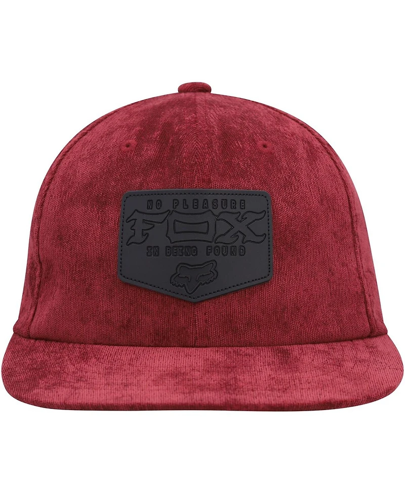 Men's Fox Maroon Fixated Snapback Hat