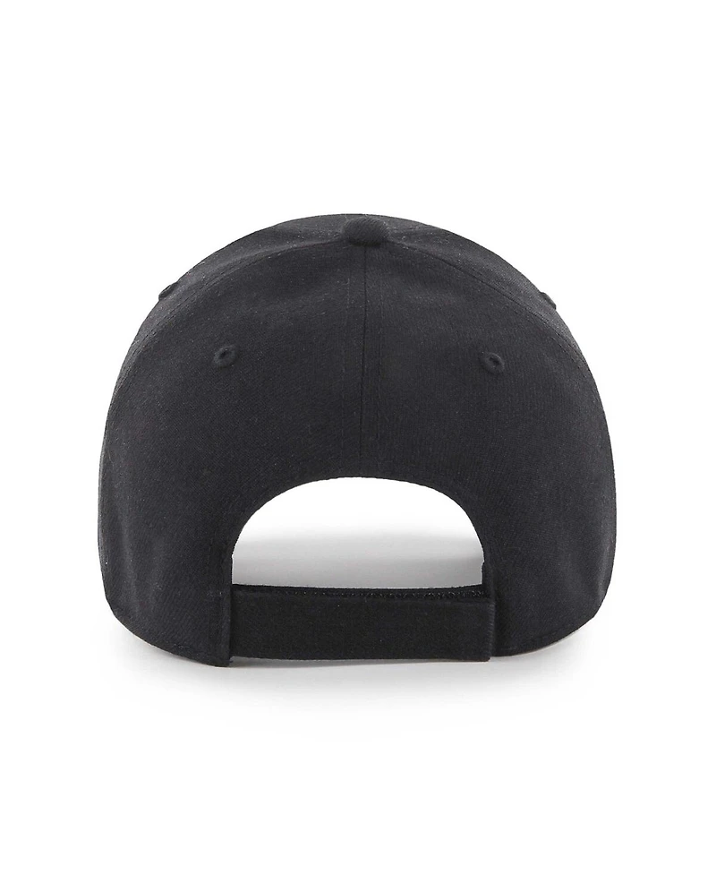 Men's '47 Brand Black Atlanta Falcons Throwback Tonal Mvp Adjustable Hat