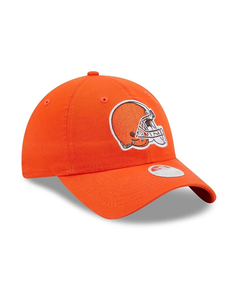 Women's New Era Orange Cleveland Browns Core Classic 2.0 9TWENTY Adjustable Hat