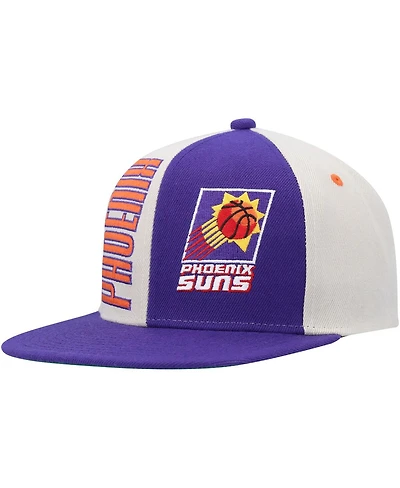 Men's Mitchell & Ness Cream, Purple Phoenix Suns Hardwood Classics Pop Snapback Hat