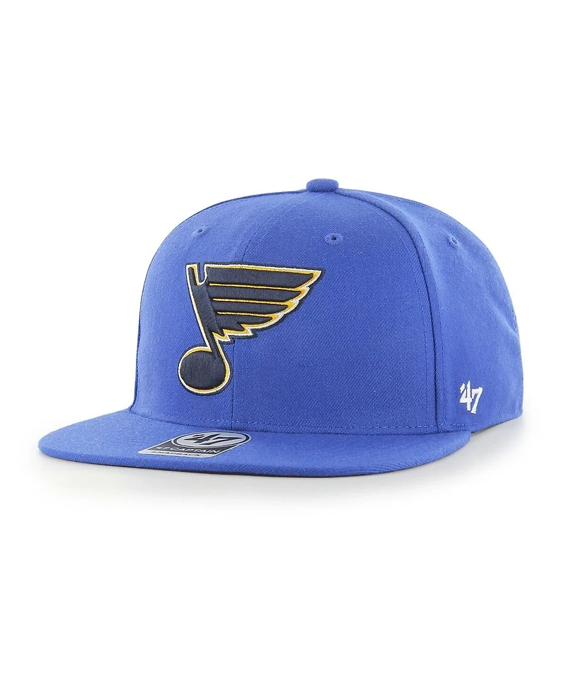 Men's '47 Brand Blue St. Louis Blues Sure Shot Captain Snapback Hat