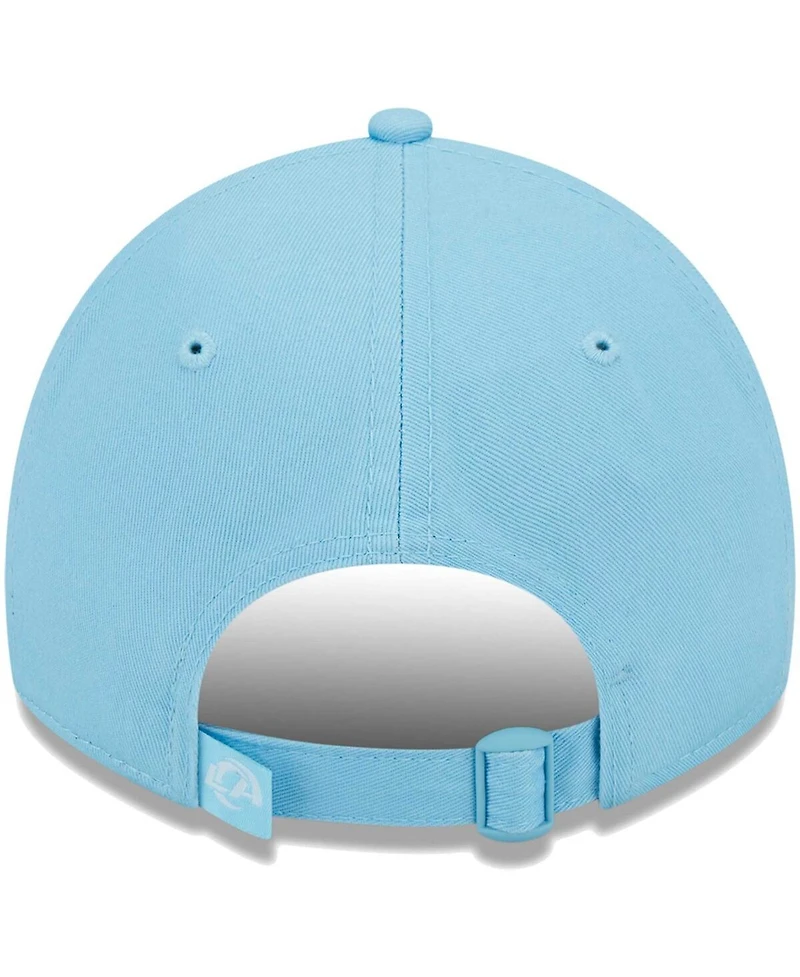 Women's New Era Light Blue Los Angeles Rams Color Pack Brights 9TWENTY Adjustable Hat