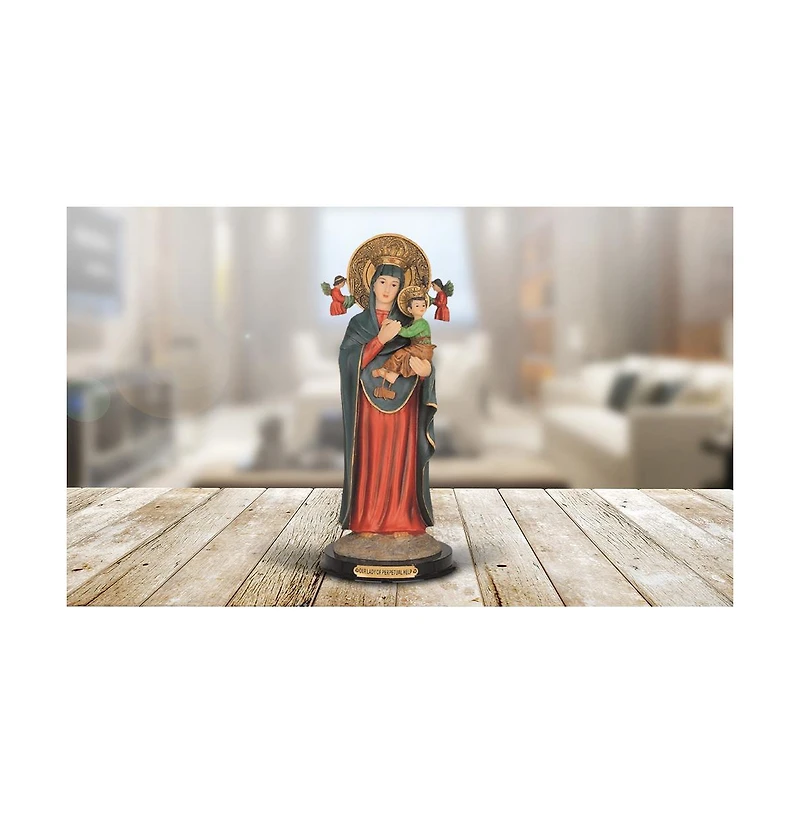 Fc Design 12"H Our Lady of Perpetual Help Statue Our Lady of Perpetual Succour Holy Figurine Religious Decoration Home Decor Perfect Gift for House Wa