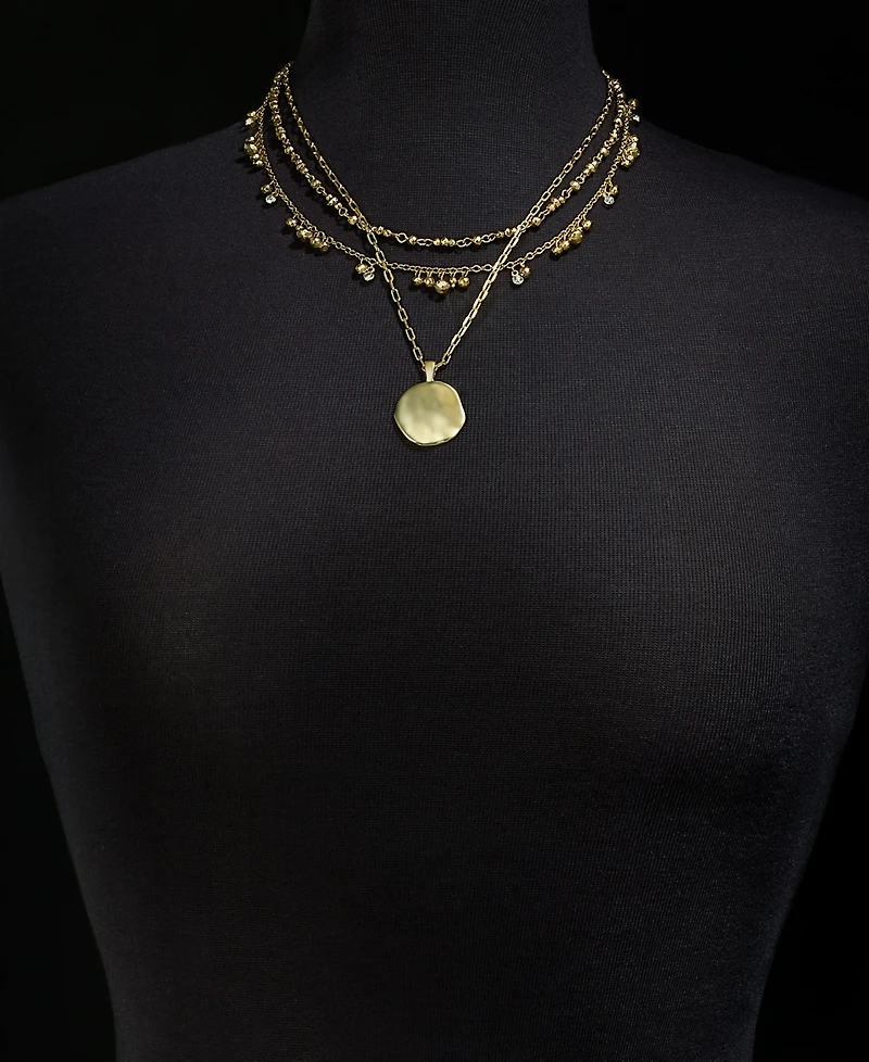 Style & Co Layered Beaded Pendant Necklace, Macy's Exclusive