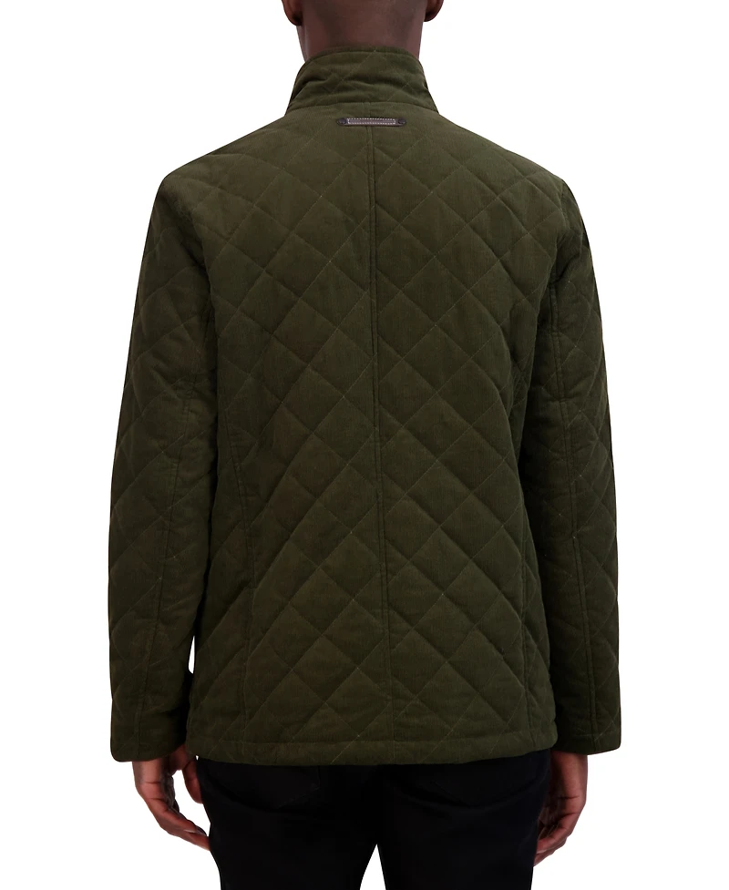 Cole Haan Men's Diamond-Quilted Corduroy Jacket