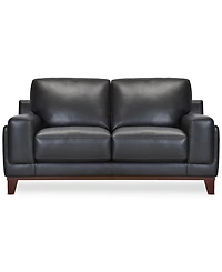 Jeddo 70" Leather Loveseat, Created for Macy's