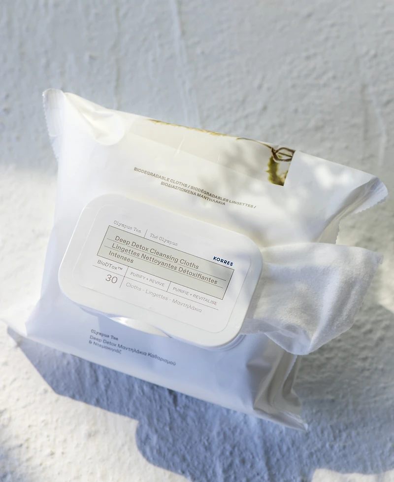 Korres Olympus Tea Deep Detox Cleansing Cloths