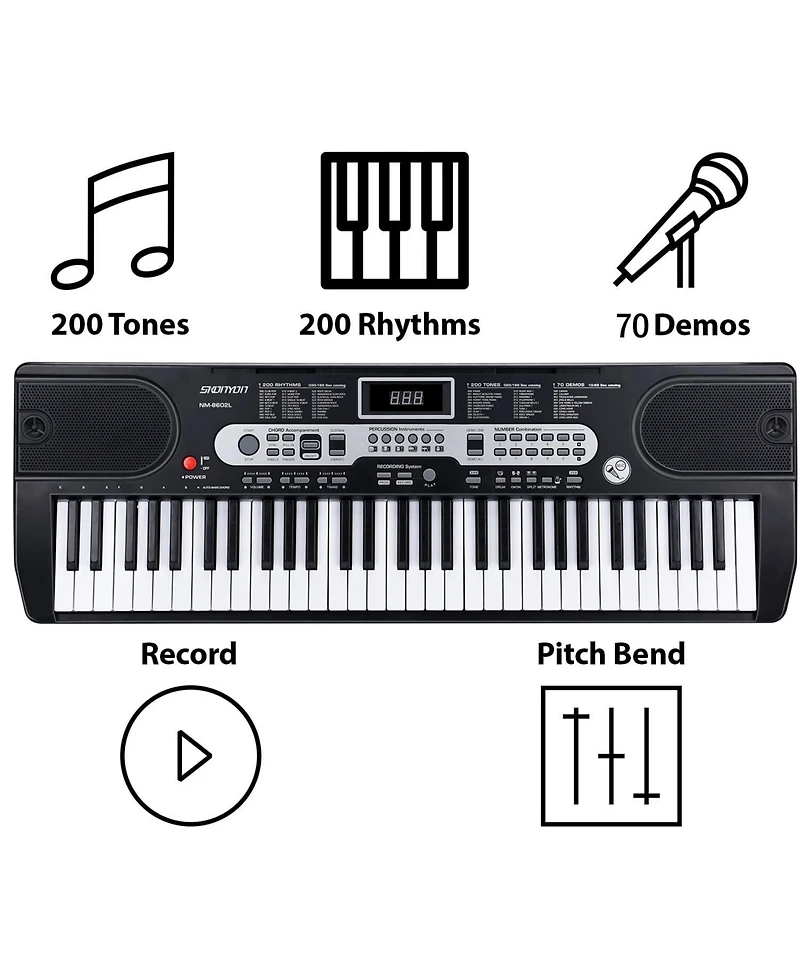 Sugift 61 Key Premium Electric Keyboard Piano Kit