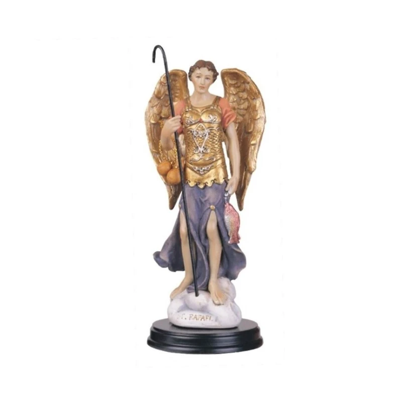 Fc Design 5"H Archangel Raphael Statue Angel of Healing Holy Figurine Religious Decoration Home Decor Perfect Gift for House Warming, Holidays and Bir