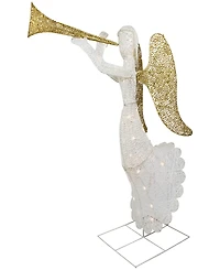 Northlight 48" Light Emitting Diode (Led) Lighted Trumpeting Angel Outdoor Christmas Outdoor Decoration
