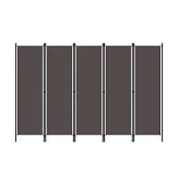vidaXL 5-Panel Room Divider Anthracite 98.4"x70.9"