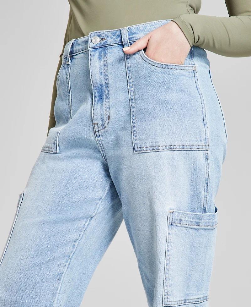 And Now This Women's High Rise Utility Denim Jeans, Regular & Petites