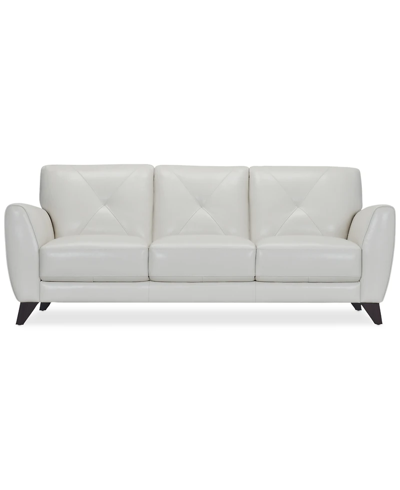 Myia 85" Leather Sofa, Created for Macy's