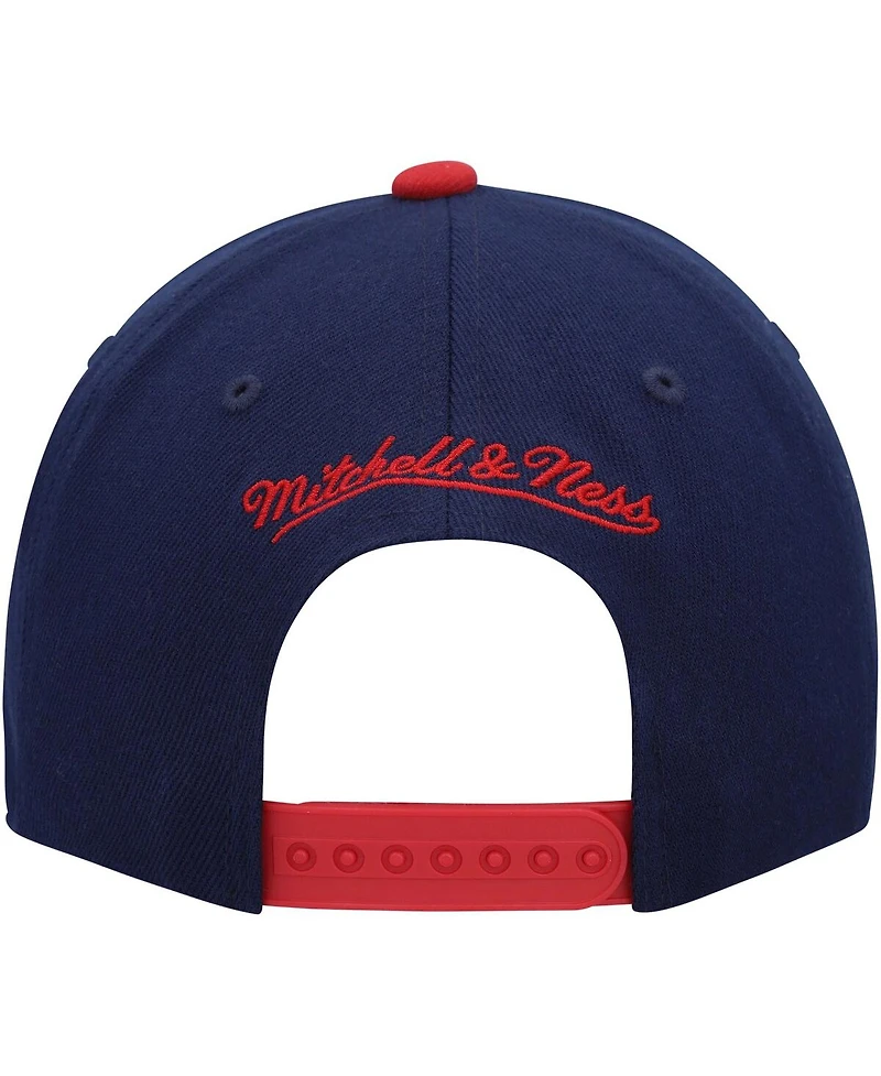 Men's Mitchell & Ness Navy Real Salt Lake Team Script 2.0 Stretch Snapback Hat