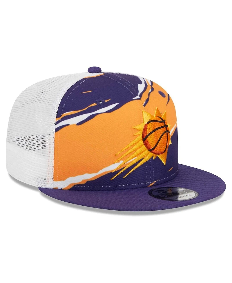 Men's New Era Purple, White Phoenix Suns Tear Trucker 9FIFTY Adjustable Hat
