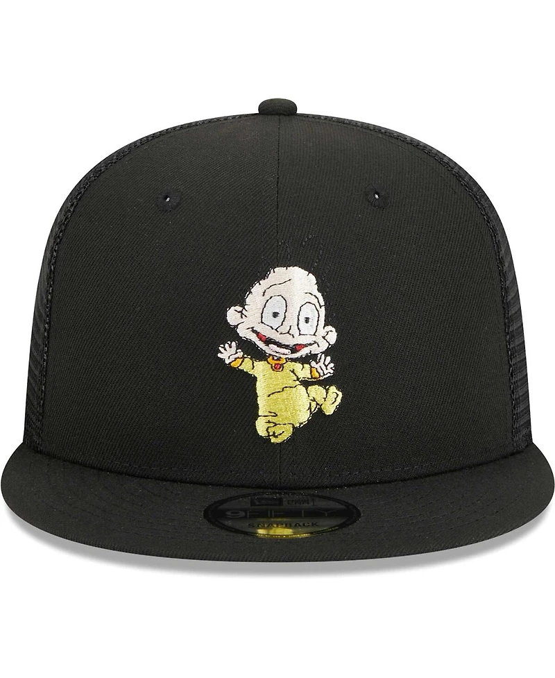 Men's New Era Black Rugrats Dil Trucker 9FIFTY Snapback Hat