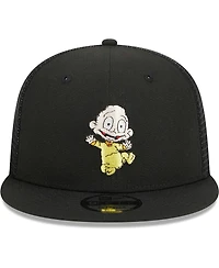 Men's New Era Black Rugrats Dil Trucker 9FIFTY Snapback Hat