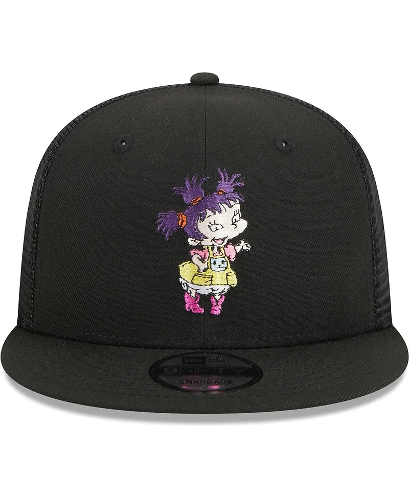 Men's New Era Black Rugrats Kimi Trucker 9FIFTY Snapback Hat
