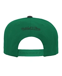 Big Boys and Girls Mitchell & Ness Kelly Green, Black Boston Celtics Two-Tone Snapback Hat