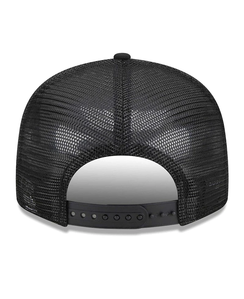 Men's New Era Black Batman Trucker 9FIFTY Snapback Hat