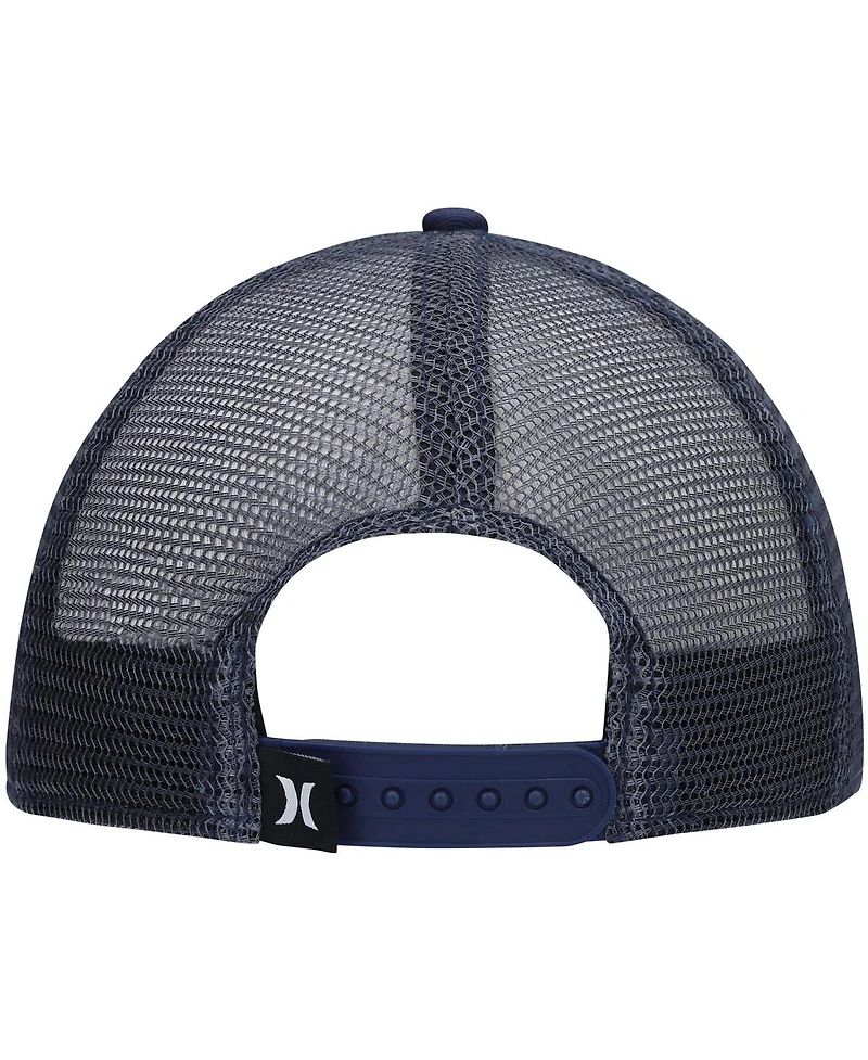 Men's Hurley Navy Balboa Trucker Snapback Hat
